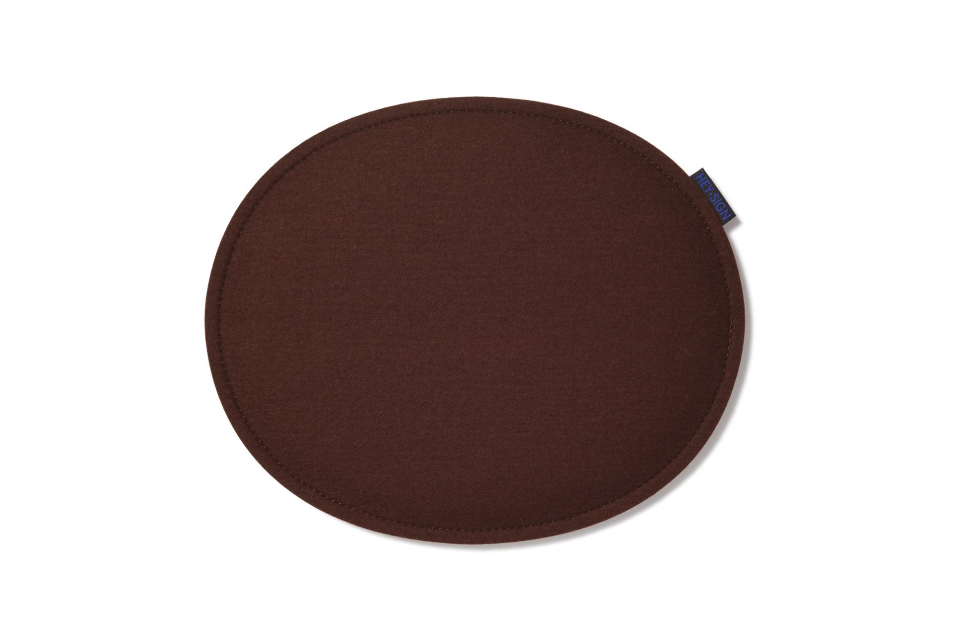 Schoko-braune Filz Sitzauflage von Hey Sign für Fritz Hansen Siebener Stuhl 3107.