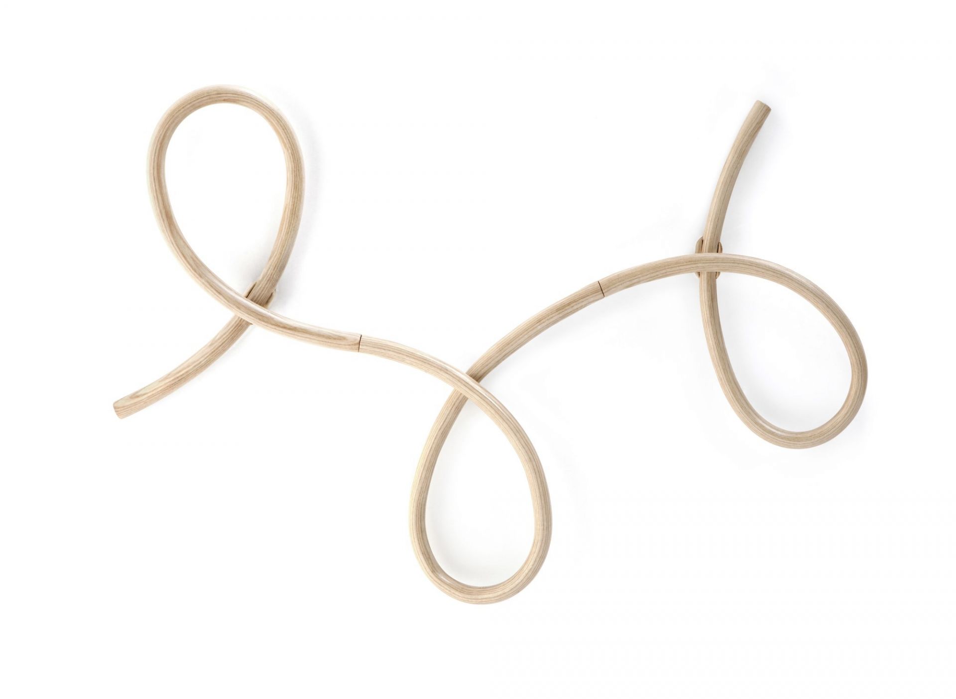 Waltz Wandgarderobe von Wiener GTV Design aus gebogenem Buchenholz, moderne Wandhaken für Flur und Garderobe.