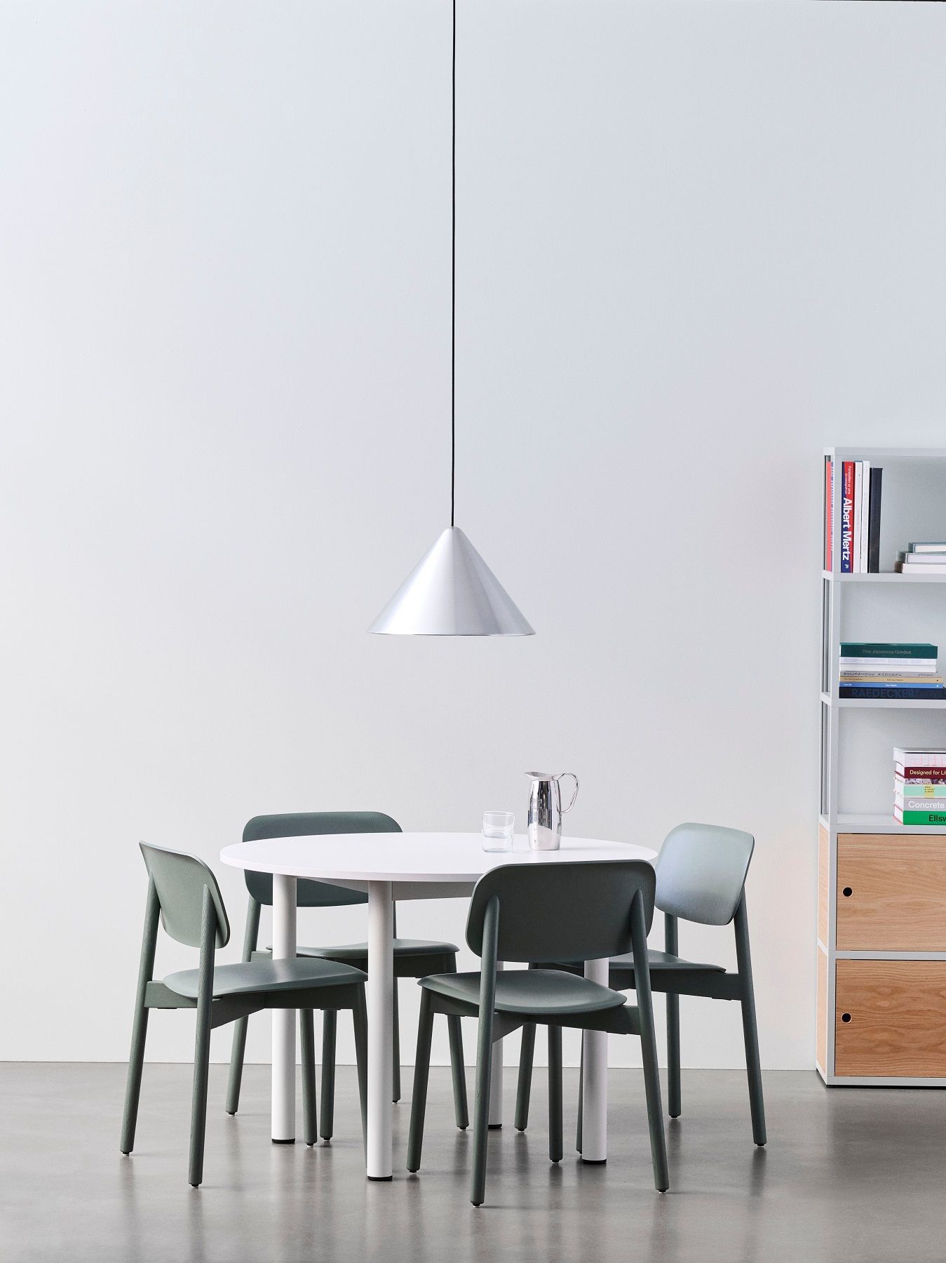 Compass Pendant 260 Pendelleuchte Aluminium brushed Hay