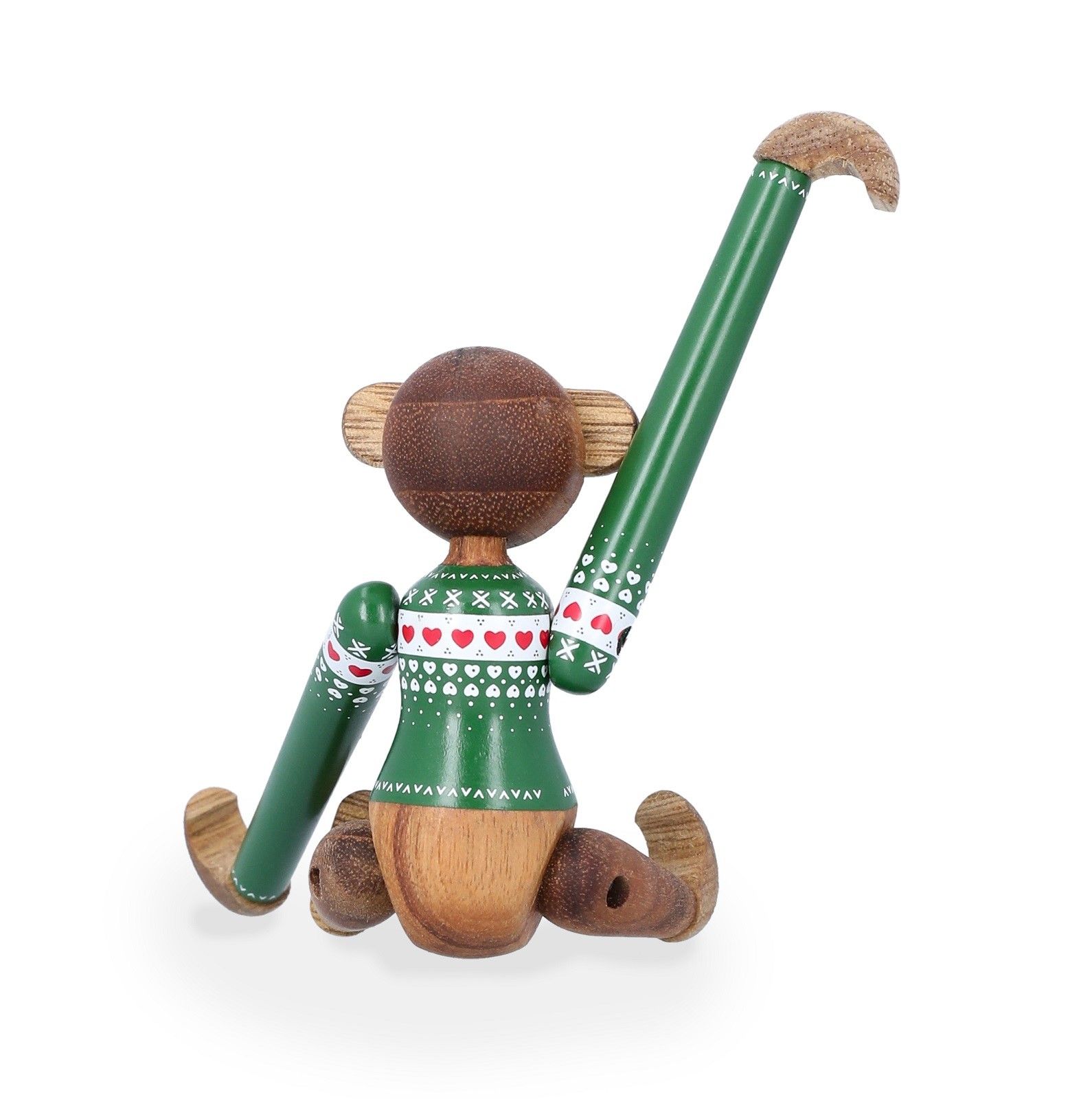 Christmas Jumper Affe 2025 mini grüner Holzfigur Kay Bojesen