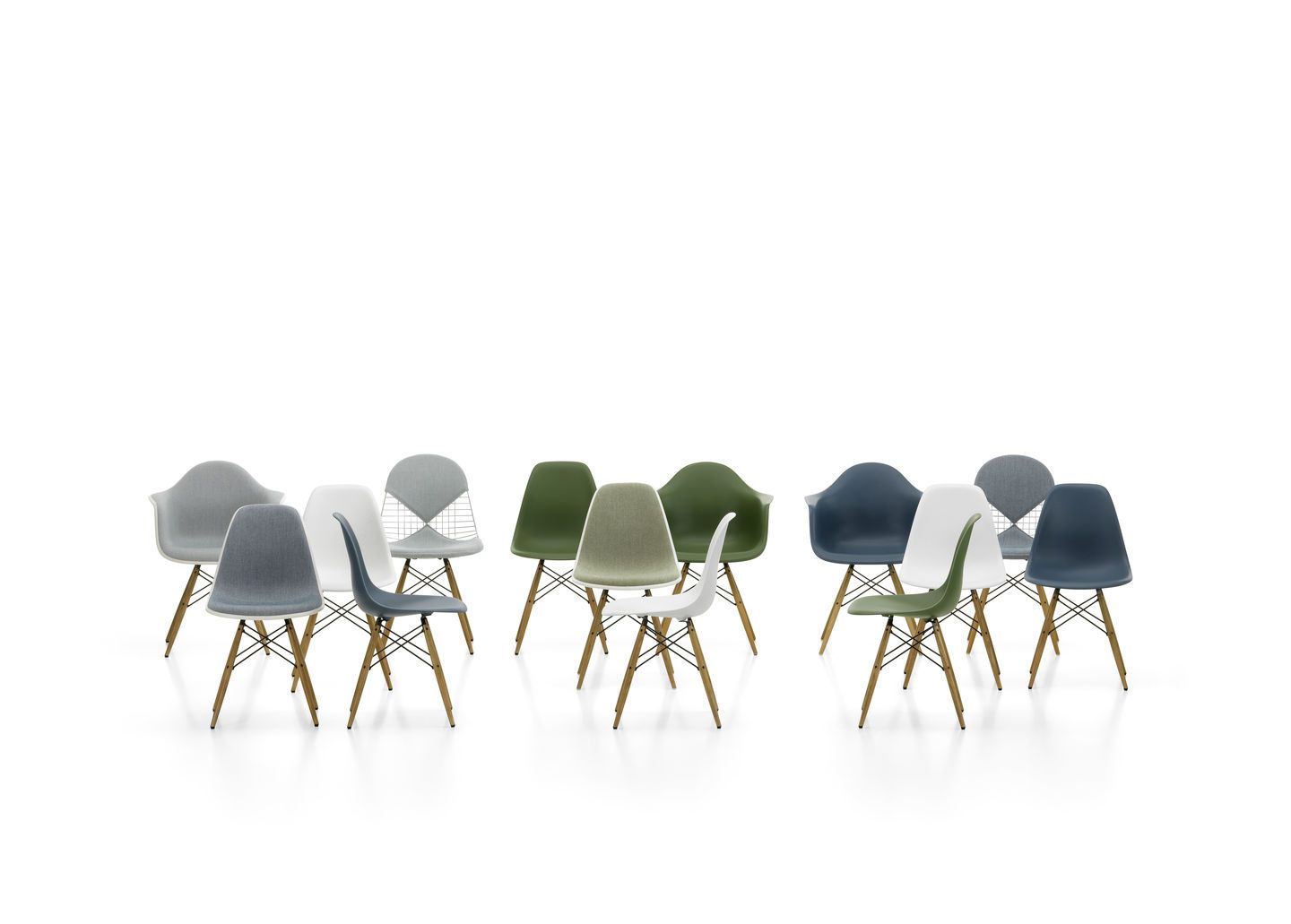 DKW Wire Chair Stuhl ungepolstert Vitra