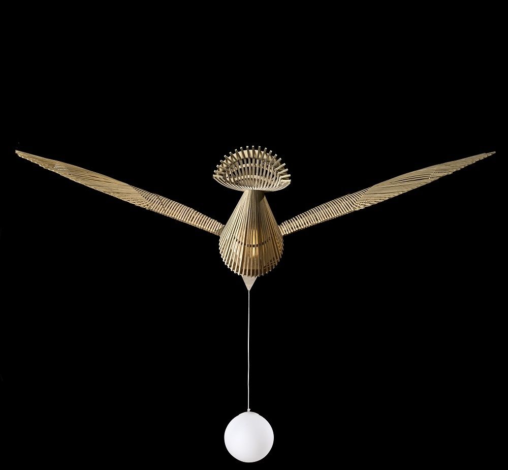 Big Bird / Birdy Suspension Leuchtenskulptur Dimmbar LZF Lamps 