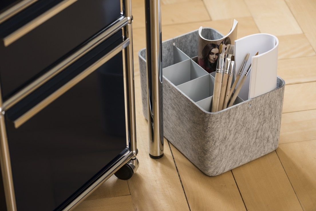 USM Haller Inos Box hoch mit Tablett