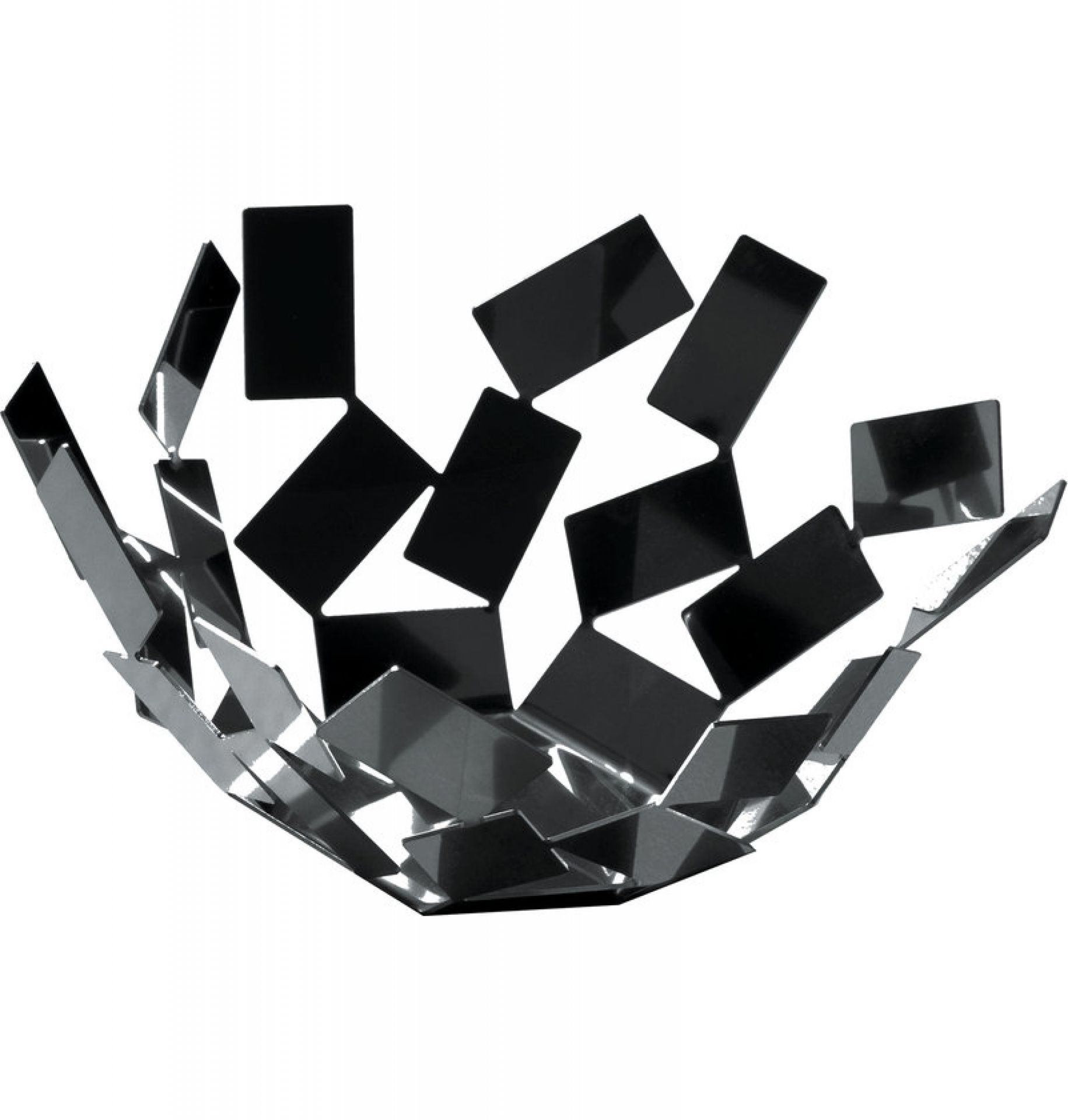 Alessi La Stanza Dello Scirocco Obstschale aus epoxidharz-lackiertem Stahl, modernes Design für Obst und Dekoration.