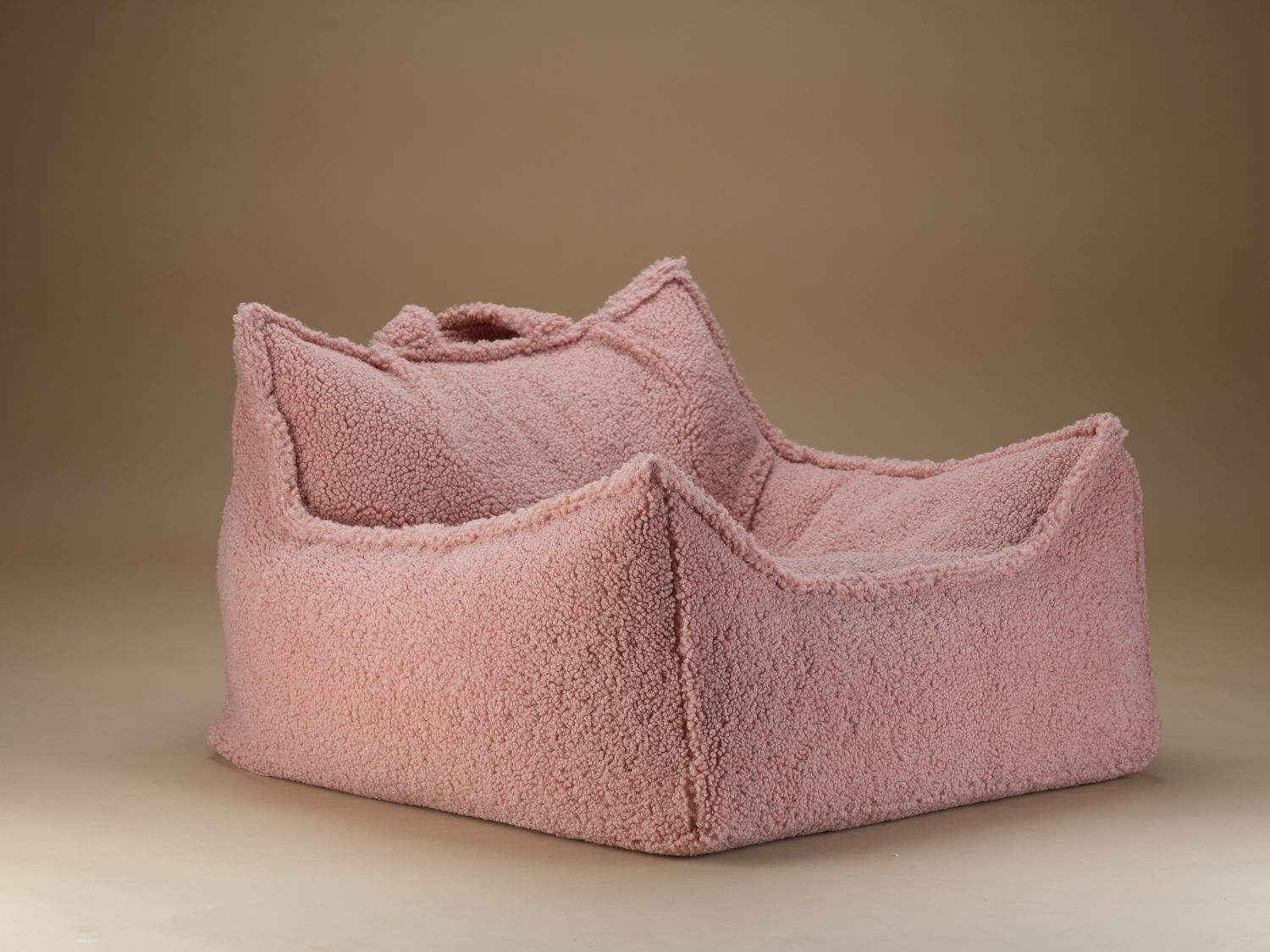 Kindersitzsack Sessel Teddystoff Guave Wigiwama