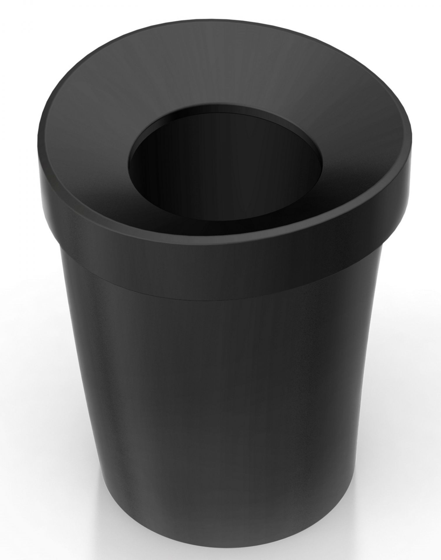 Schwarzer Happy Bin Papierkorb von Vitra, ein moderner Abfalleimer für Büro und Zuhause.