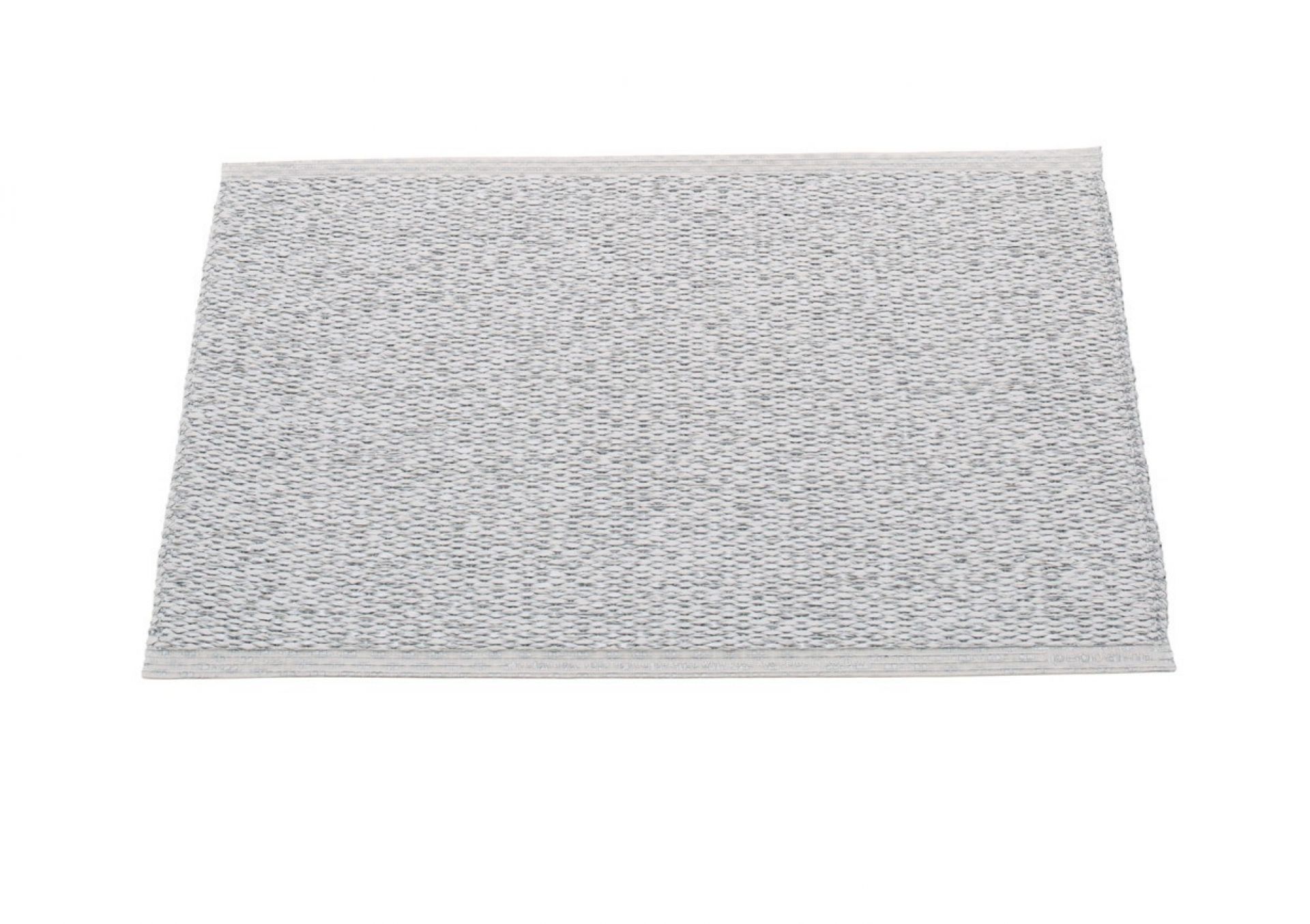 Grauer Pappelina Kunststoffteppich, Modell Svea, Größe 70x50 cm, ideal für Küche und Bad.