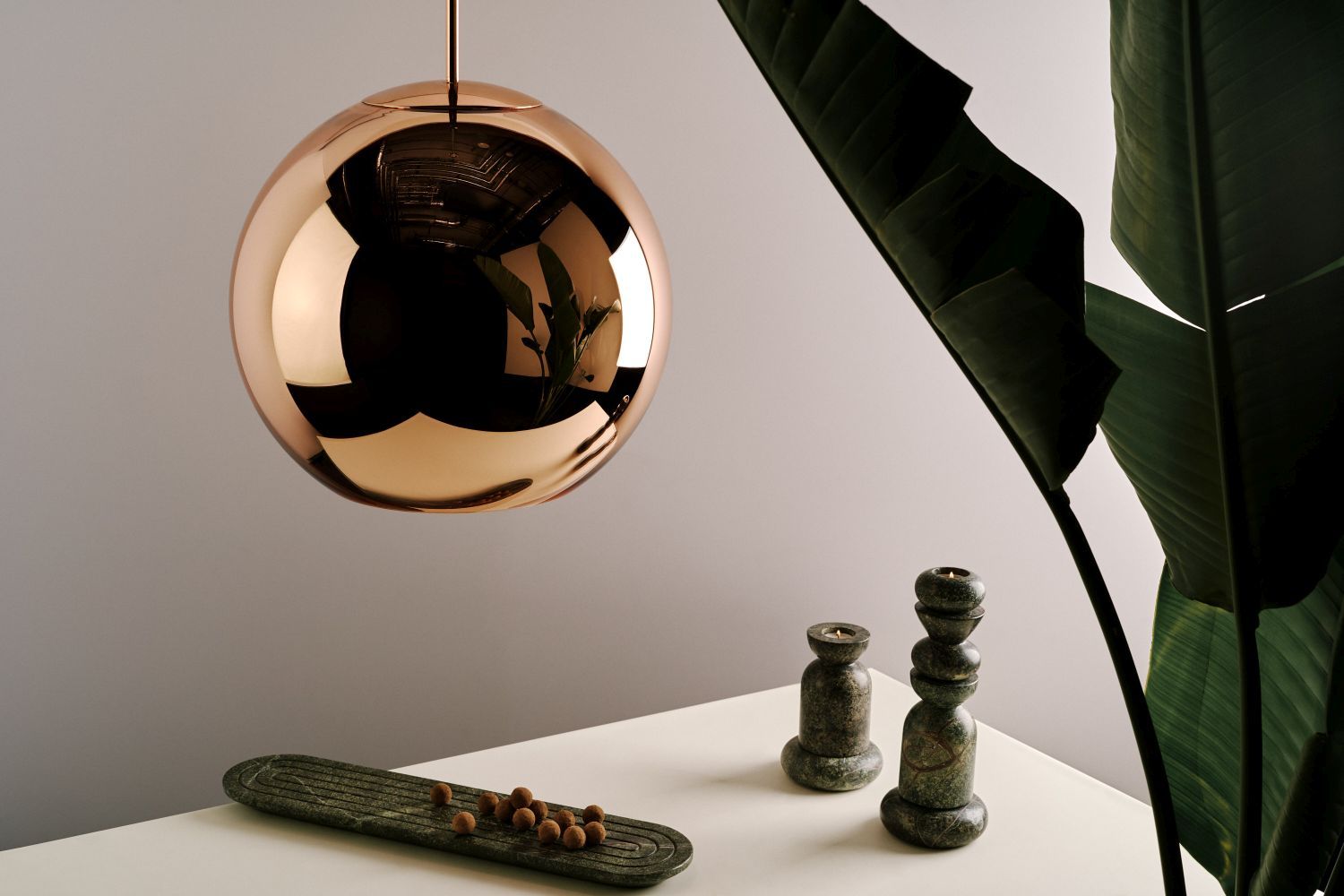 Copper Round LED Pendelleuchte Tom Dixon