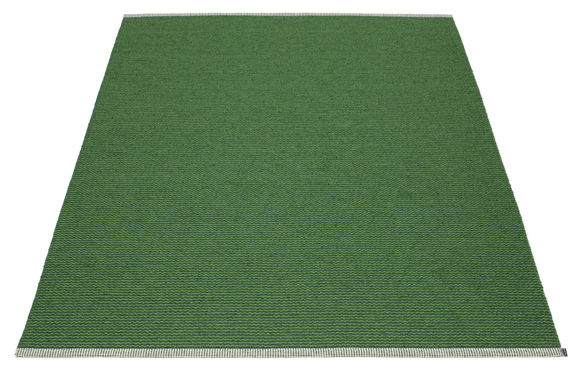 Grüner Pappelina Mono Kunststoffteppich, Größe 230x320 cm, gewebt und robust für Innen- und Außenbereich.