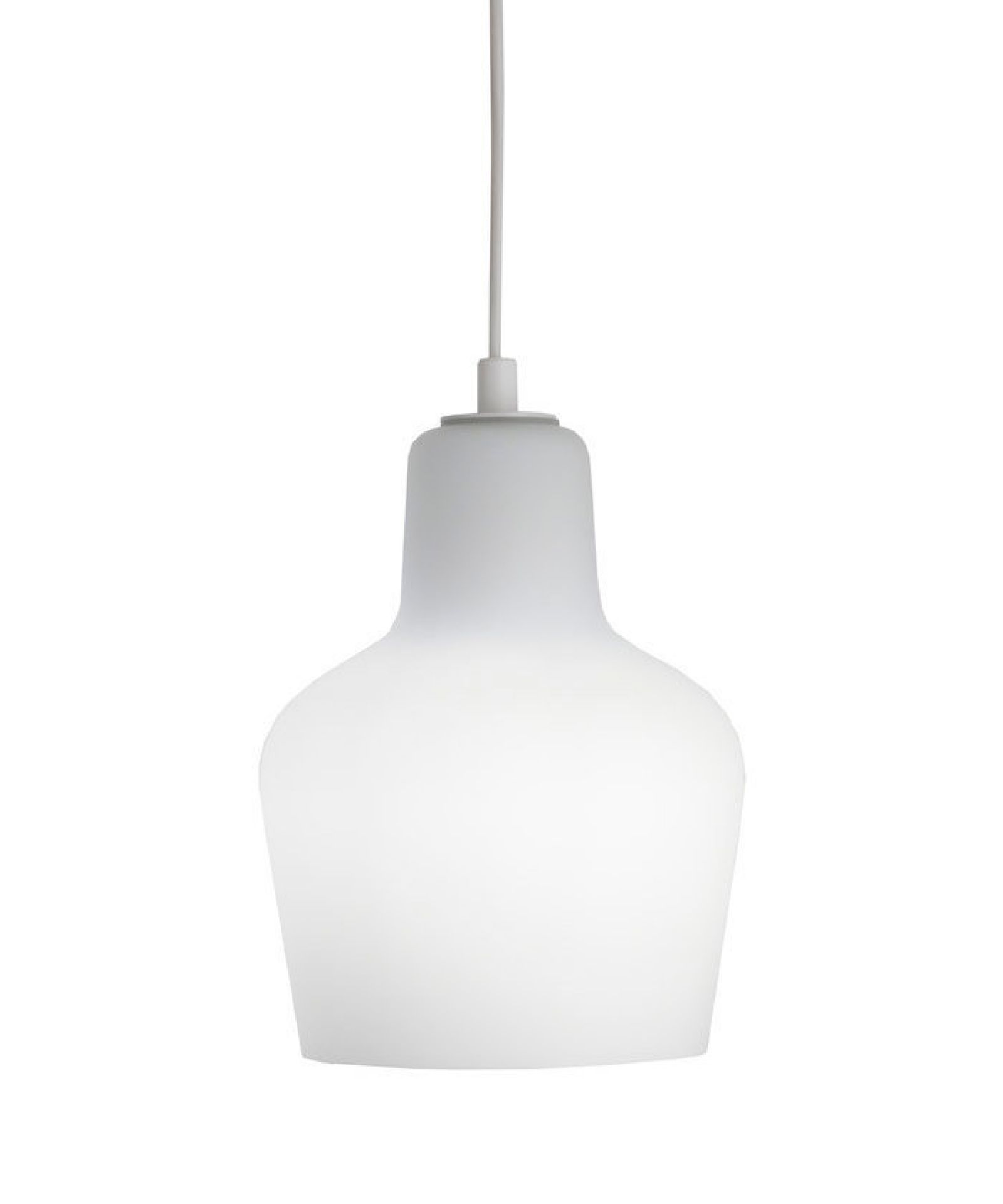 Weiße A440 Hängeleuchte von Artek: Moderne Pendelleuchte für Wohnzimmer und Esszimmer, skandinavisches Design.