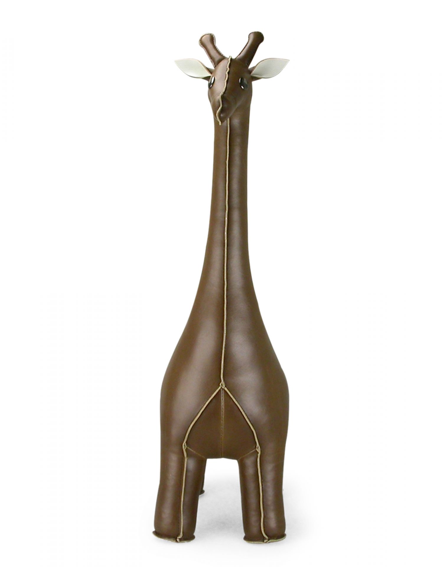 Türstopper Classic Giraffe von Züny, braun-weißes Kunstleder, dekorativ und funktional für ein stilvolles Zuhause.