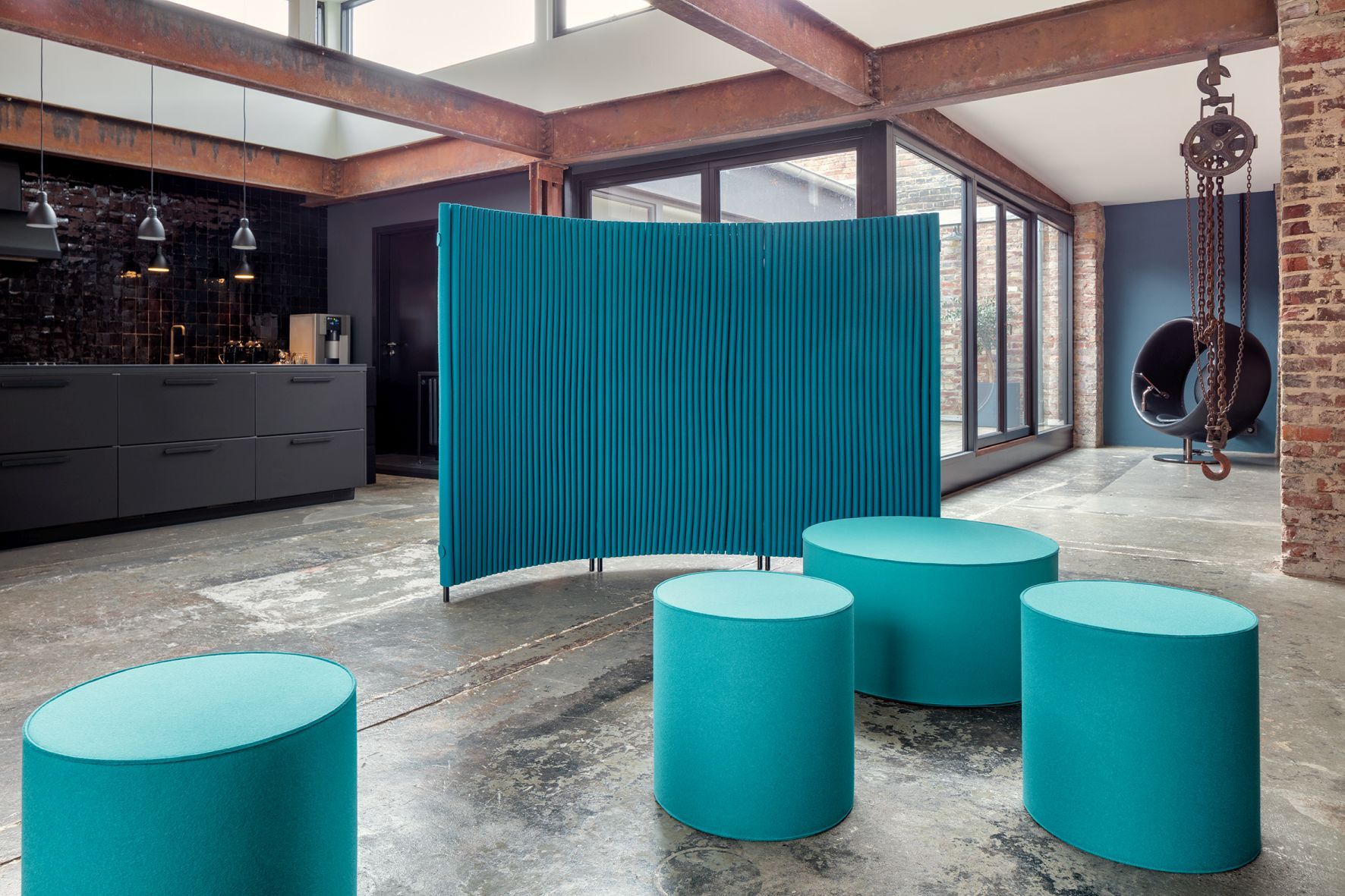 Welle Paravent 2 Elemente gebogen inkl. 2 Verbindern HEY - SIGN by BWF Group