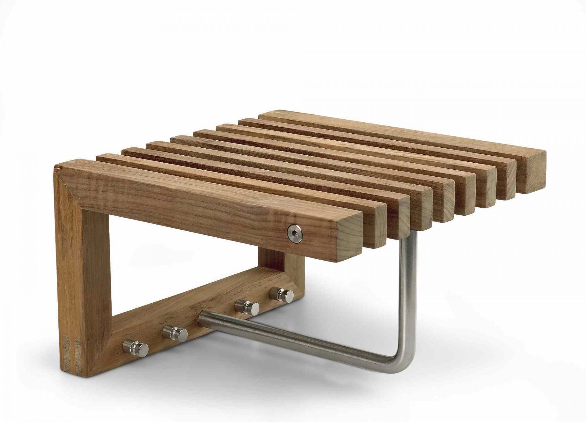 Cutter Mini Wandgarderobe aus Teakholz von Skagerak: Moderne Garderobe für die Wandmontage.