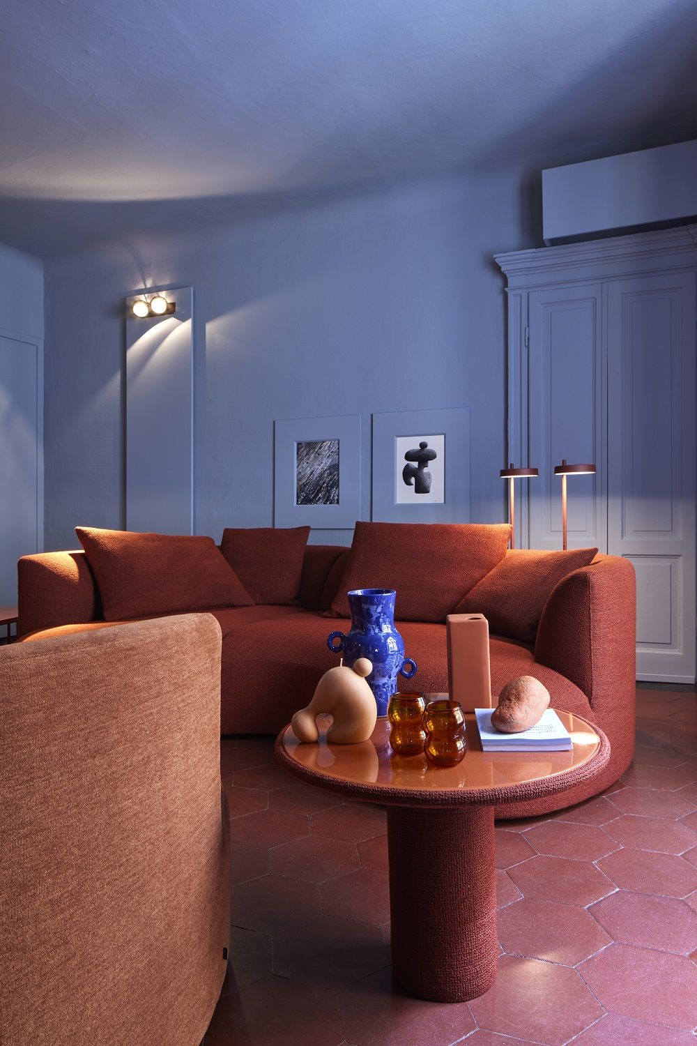 Siwa Sofa klein mit Liege Cor