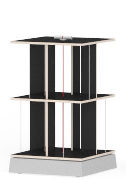 Buchstabler Bücherturm, DVD-Regal Nils Holger Moormann