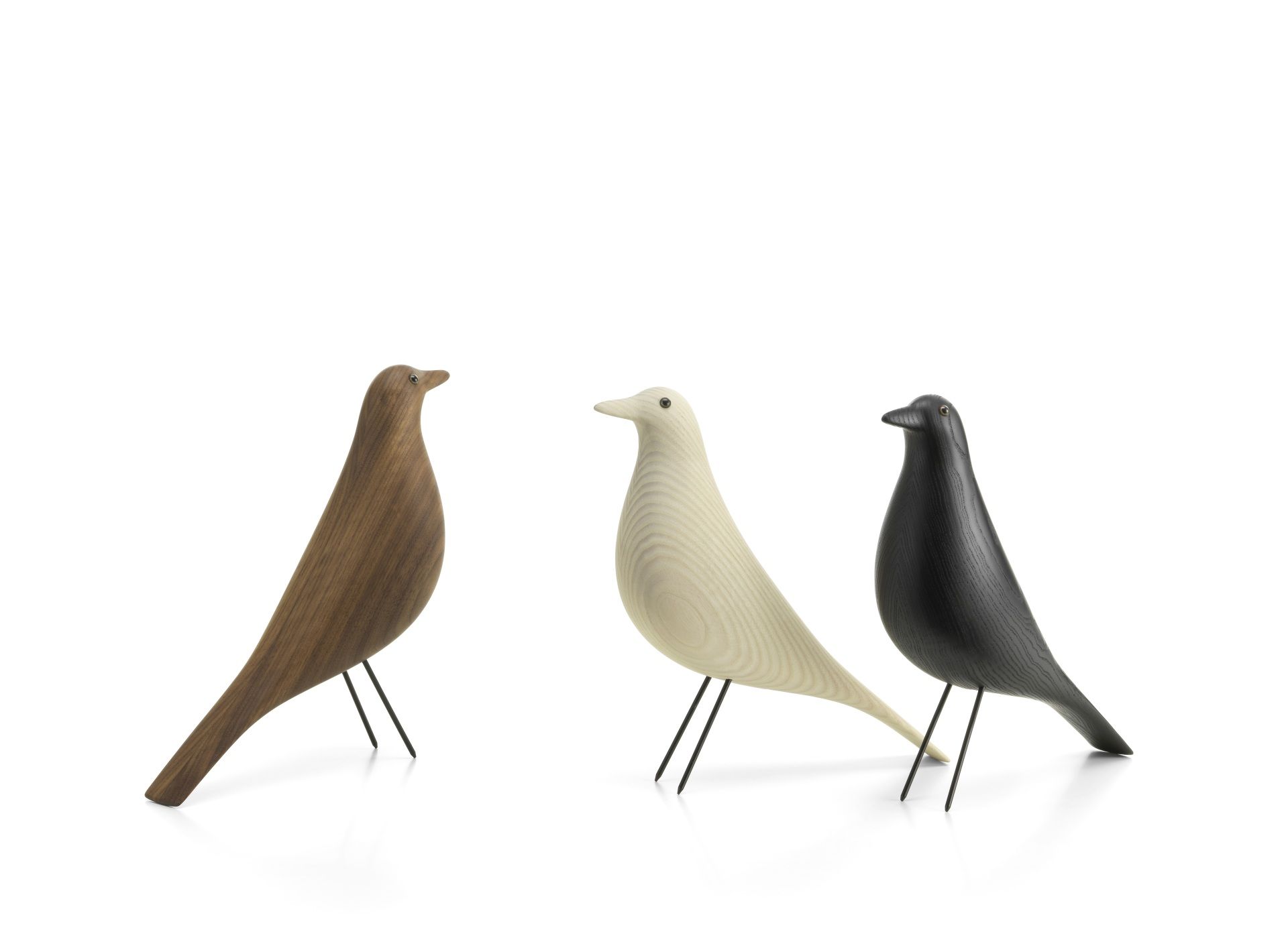Eames House Bird Skulptur Esche schwarz Vitra 