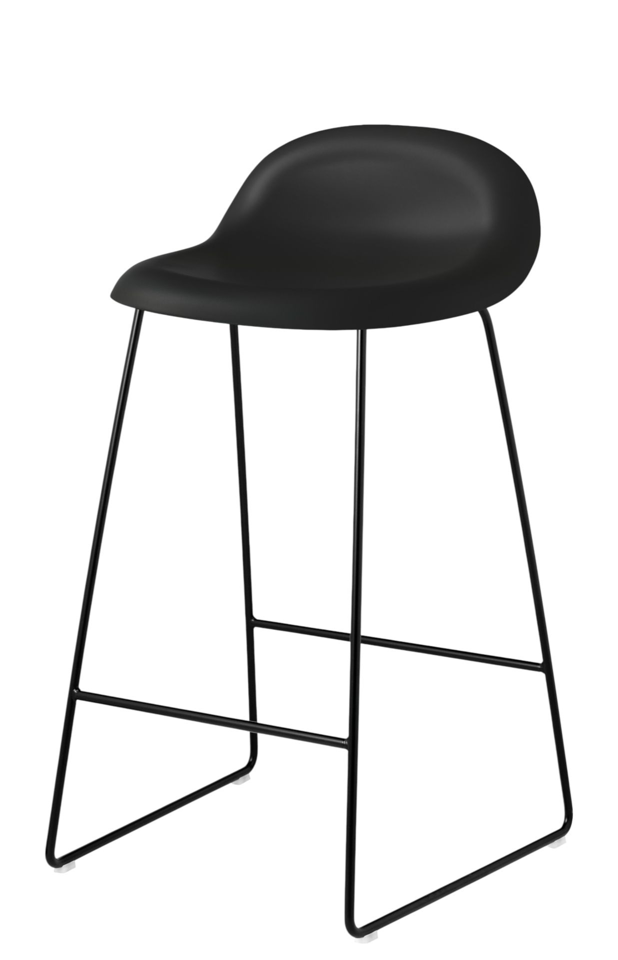 3D Barhocker 65 Kunststoff - Sledge Base Gubi