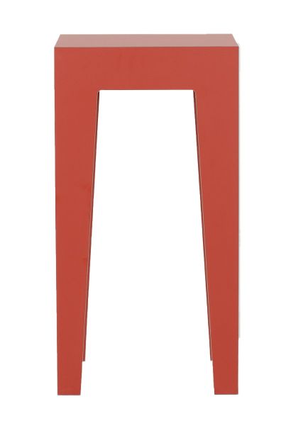 Roter HUGO Barhocker mit minimalistischem Design für Küche oder Bar, moderne Sitzmöbel.