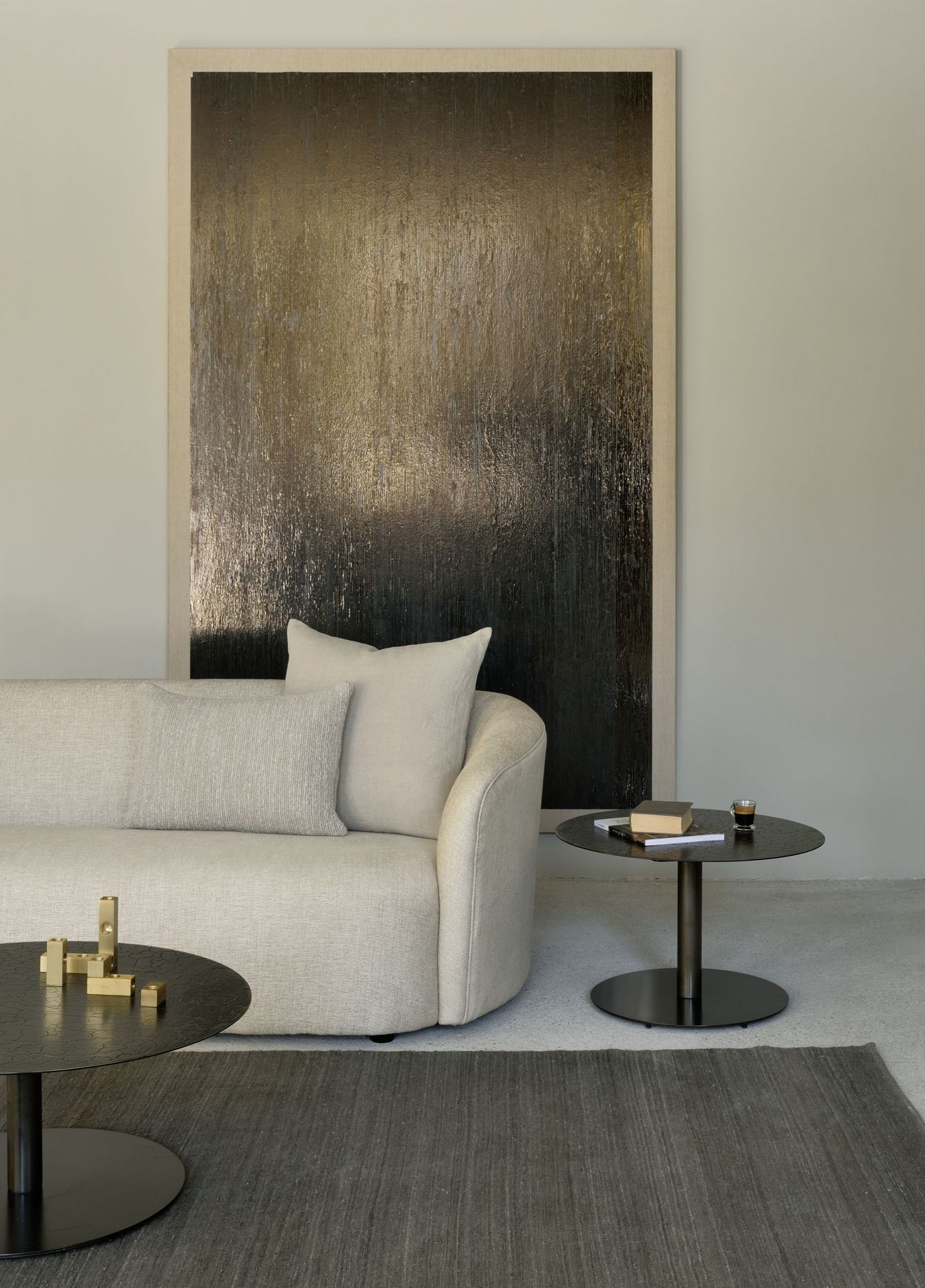 Ellipse Sofa 3 Sitzer Ethnicraft Haferflocken