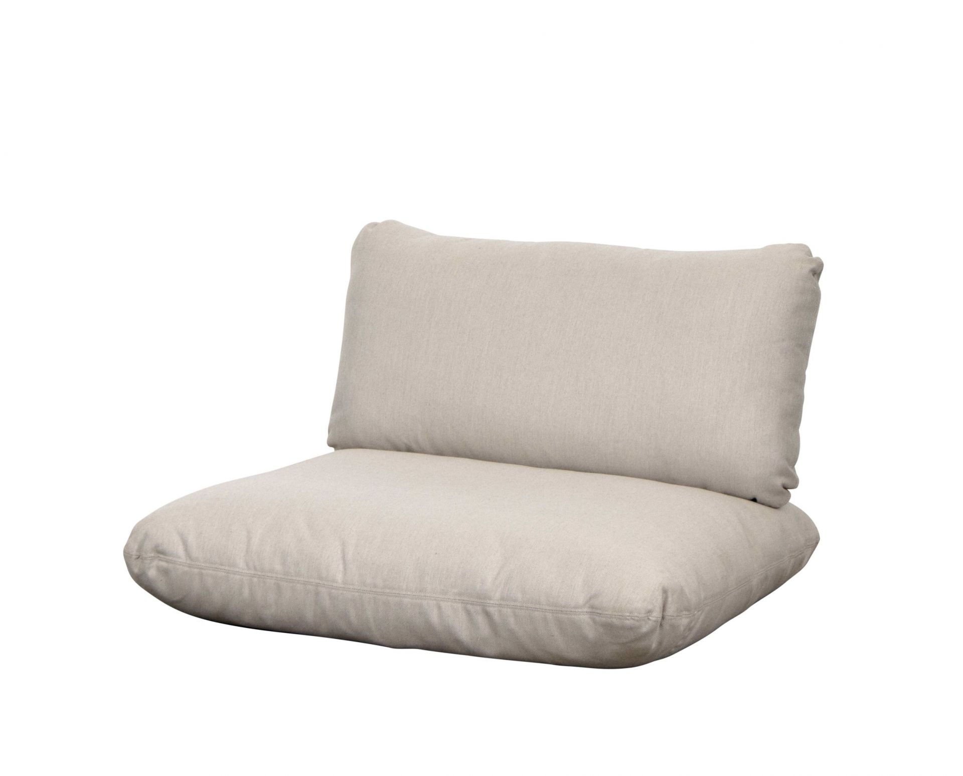 Cane-Line Sticks Outdoor Loungesessel Kissen in Beige, bequeme Gartenmöbel für Terrasse und Balkon.
