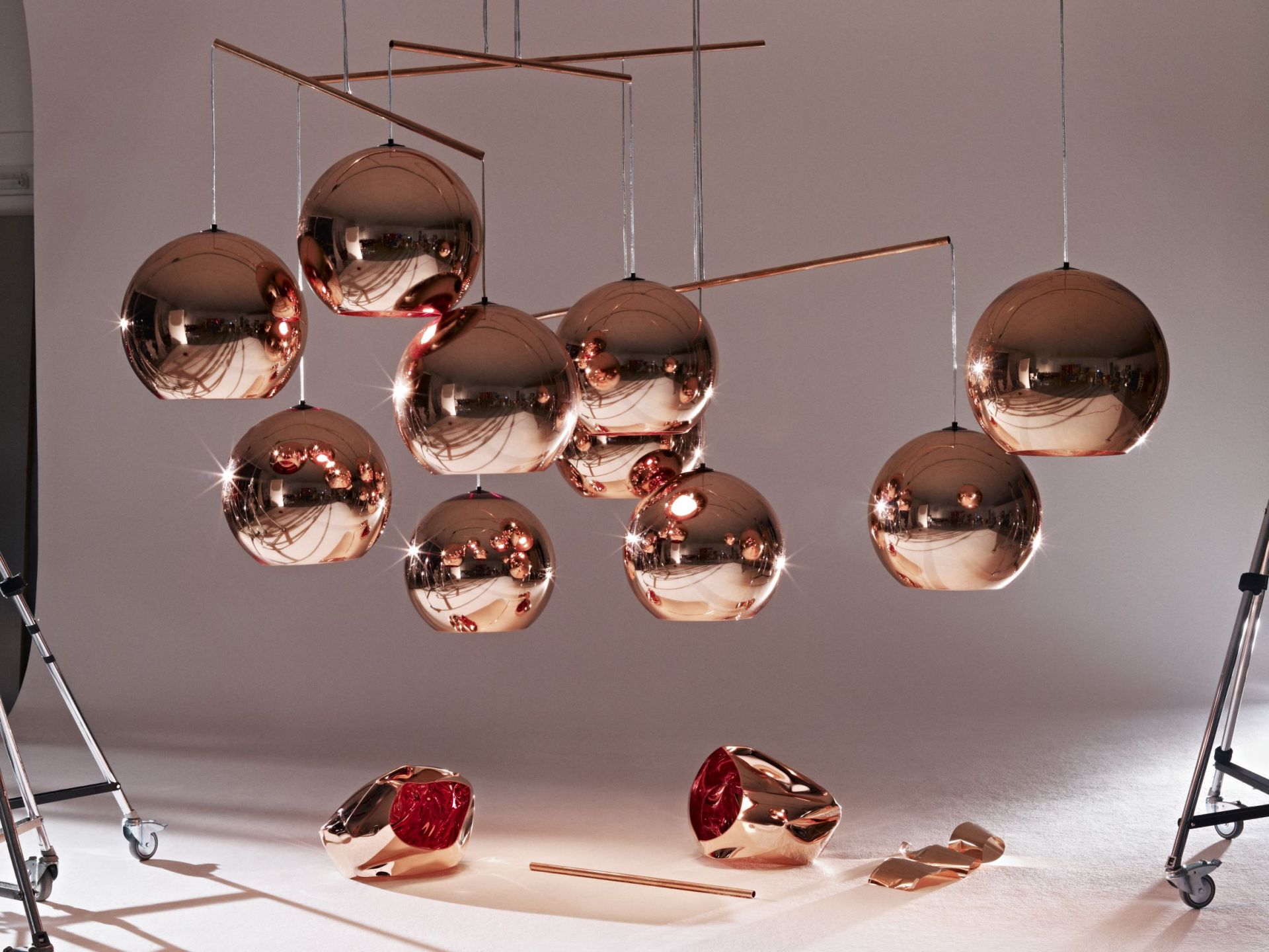 Copper Round LED Pendelleuchte Tom Dixon