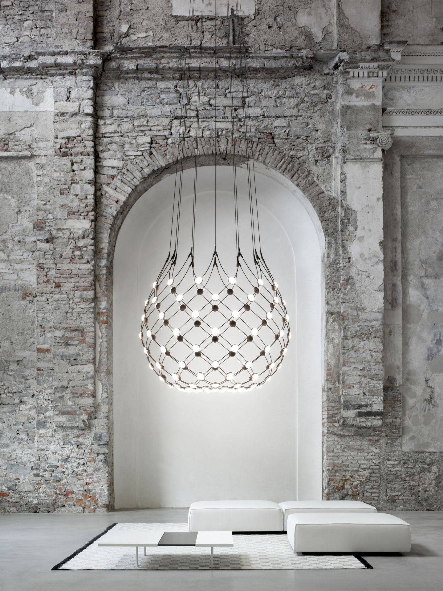 D86 Mesh Deckenleuchte Luceplan