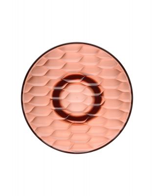 Nahaufnahme des rosafarbenen Kartell Jellies Garderobenhakens mit wellenförmiger Oberfläche und zentralem Haken.