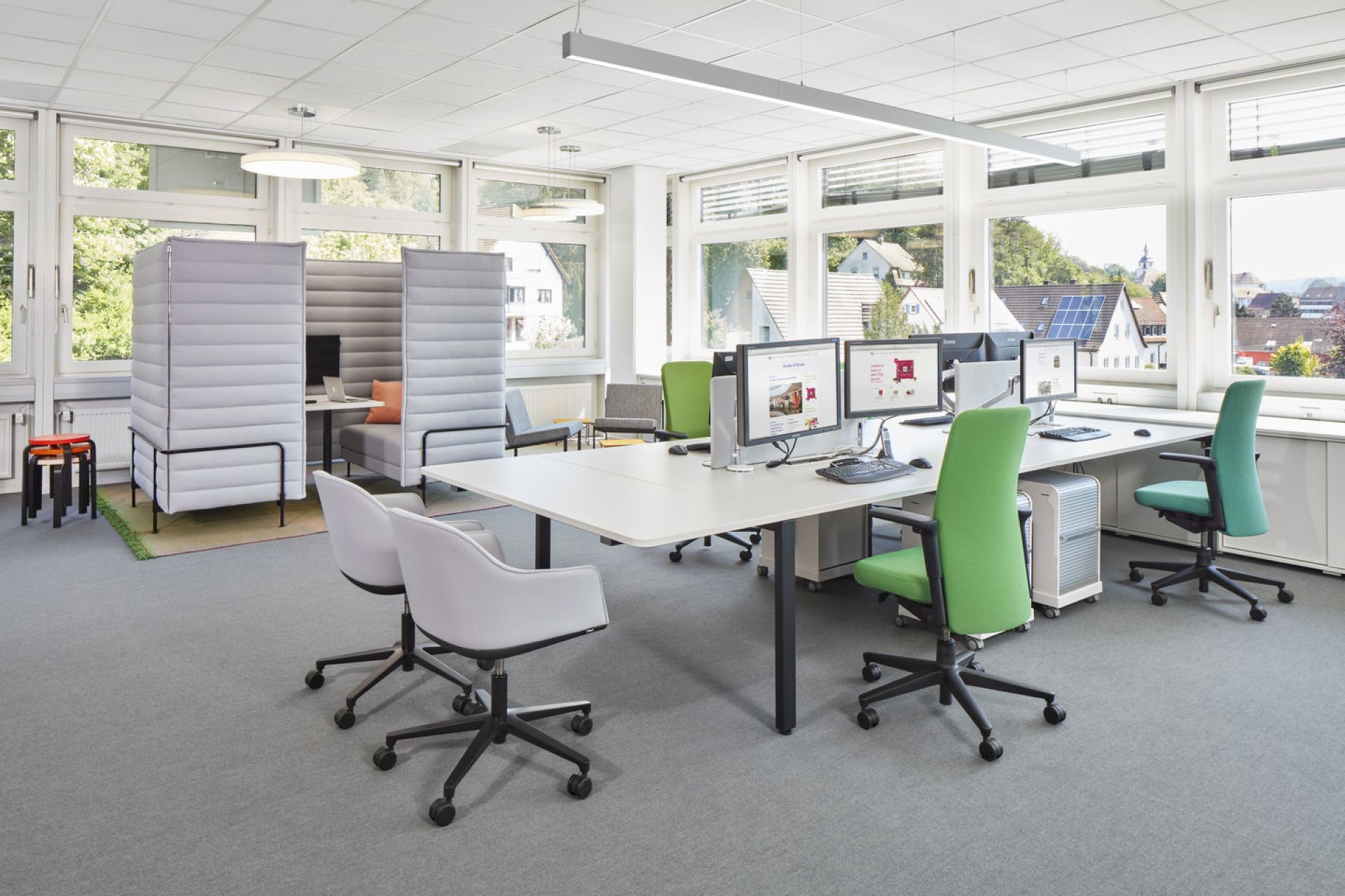 Softshell Chair Fünfsternfuss Drehstuhl Vitra