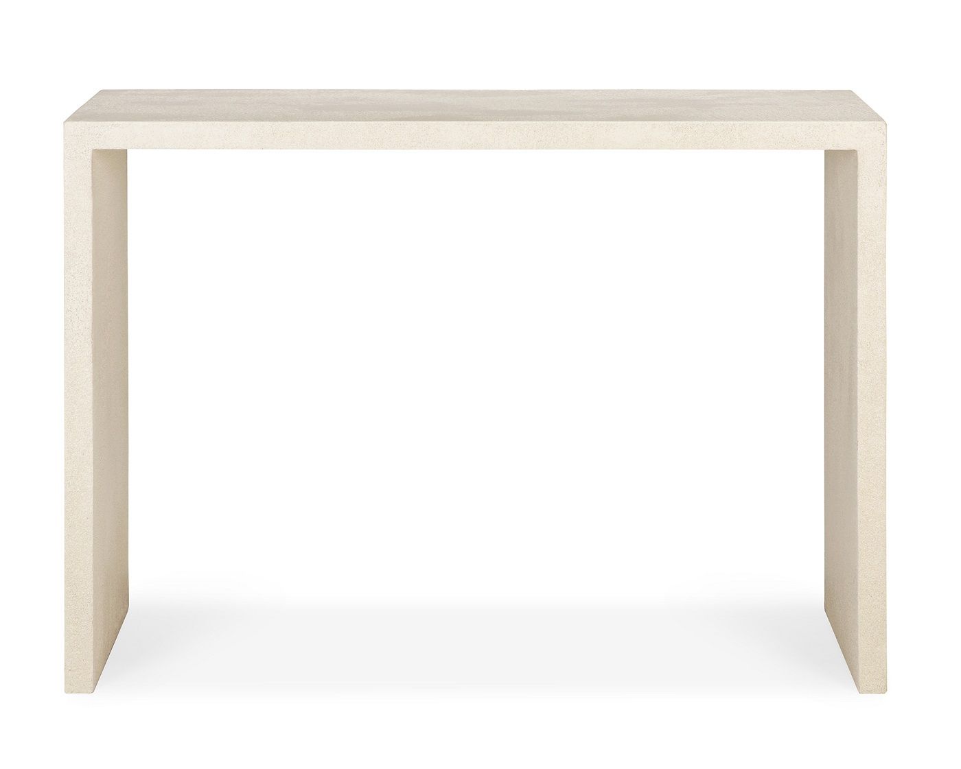 Elements Konsole von Ethnicraft in Off White Microcement, minimalistisches Design für Wohnzimmer und Flur.