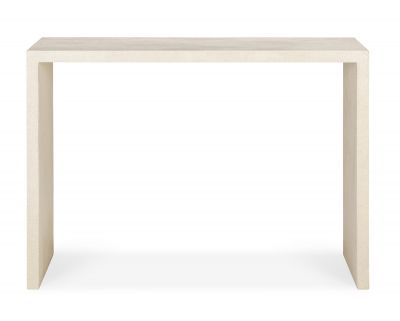 Elements Konsole von Ethnicraft in Off White Microcement, minimalistisches Design für Wohnzimmer und Flur.