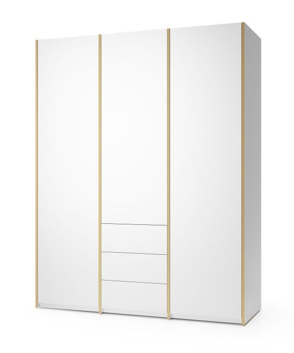 MODULAR PLUS Schrank von Müller Möbelwerkstätten, weiße Kombination mit drei Schubkästen.
