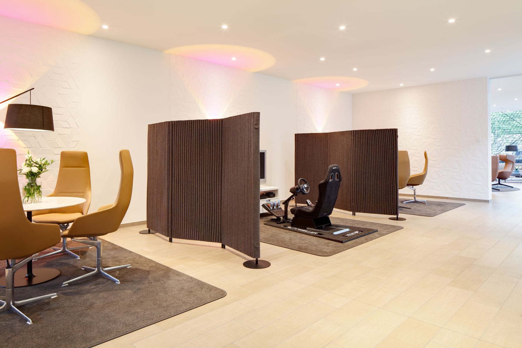 Welle Paravent 2 Elemente mit 2 Tellerfüßen inkl. 2 Verbindern HEY - SIGN by BWF Group