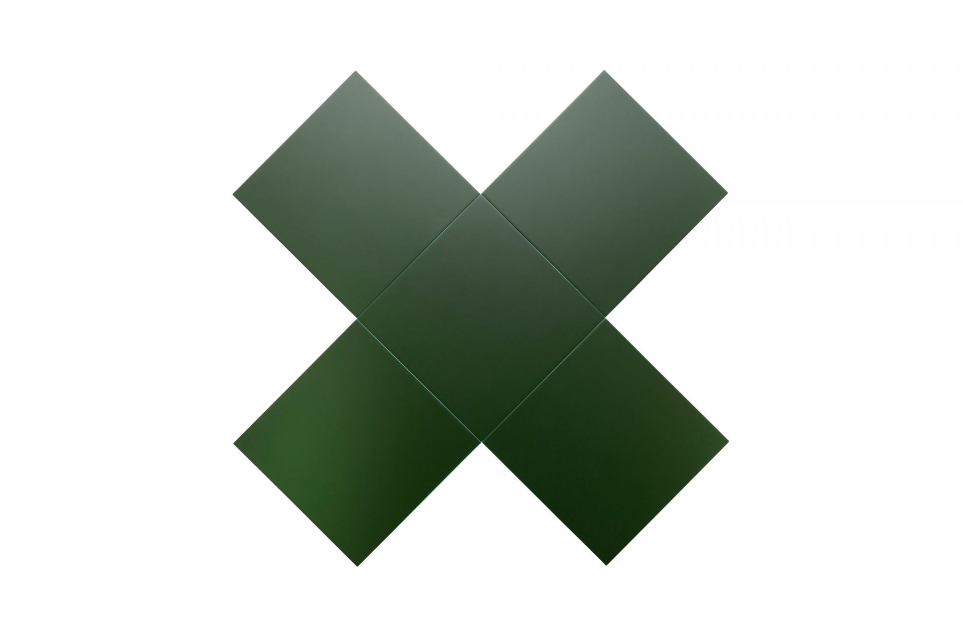 Detailaufnahme der Tischplatte des K10N Klapptisch von Tecta, Bauhaus Design, grüne Oberfläche.