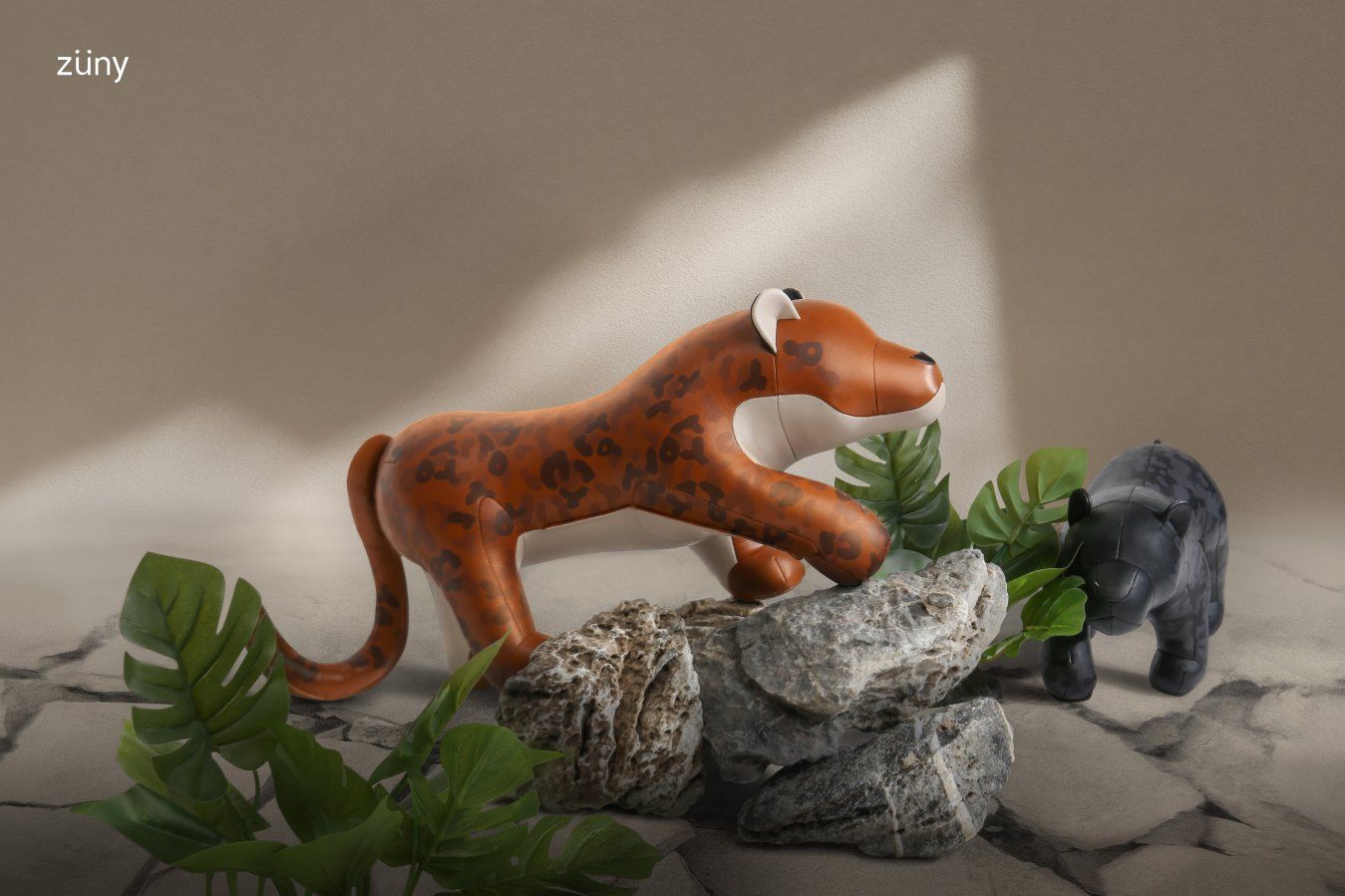 Türstopper Leopard Ray Tan/Weiß Züny