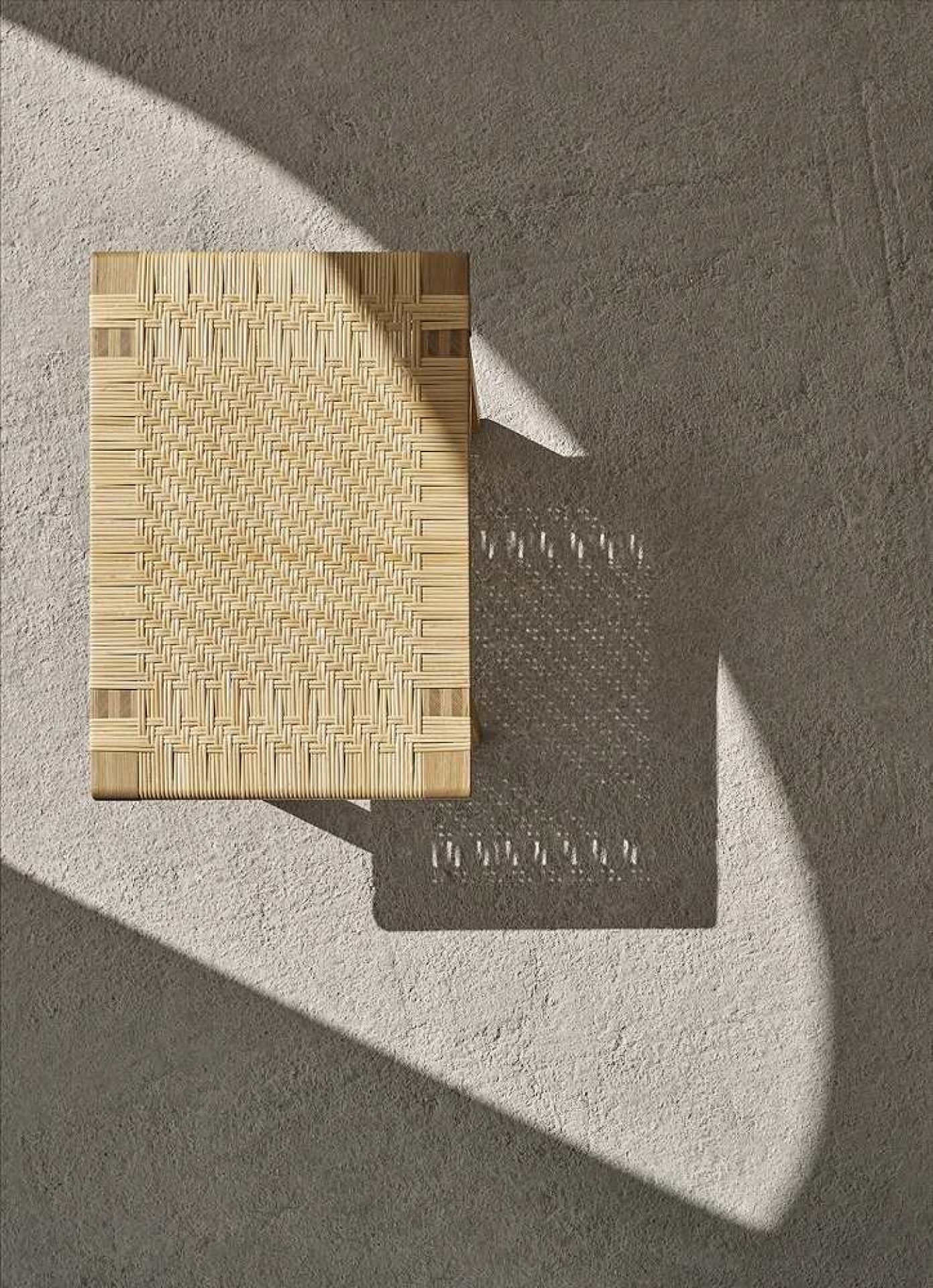 Draufsicht: BM0488S Borge Mogensen Bank von Carl Hansen & Søn mit Wiener Geflecht.