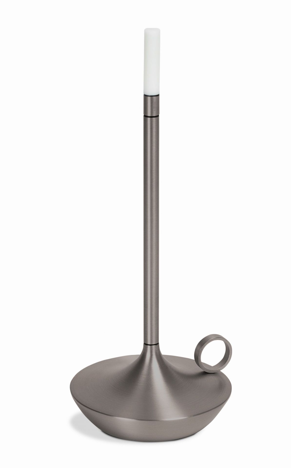 Graphitgraue Wick Tischleuchte von Graypants: Moderne, tragbare Akku-Tischlampe mit USB-Anschluss für den Innenbereich.