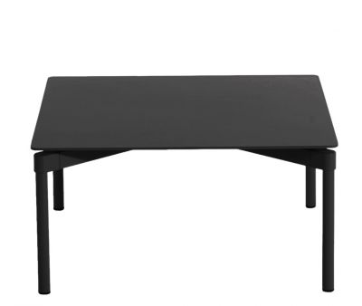 Schwarzer Fromme Coffee Table Couchtisch von Petite Friture, moderner Wohnzimmertisch mit minimalistischem Design.
