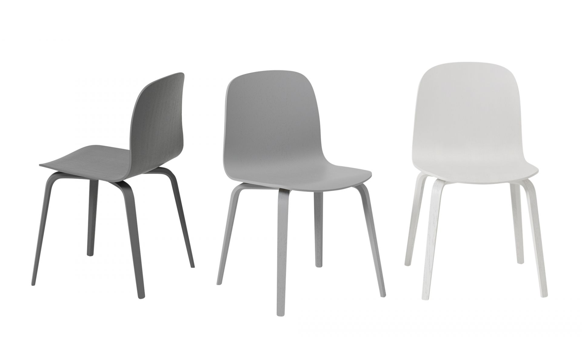 Visu Chair Wood Base Stuhl Muuto