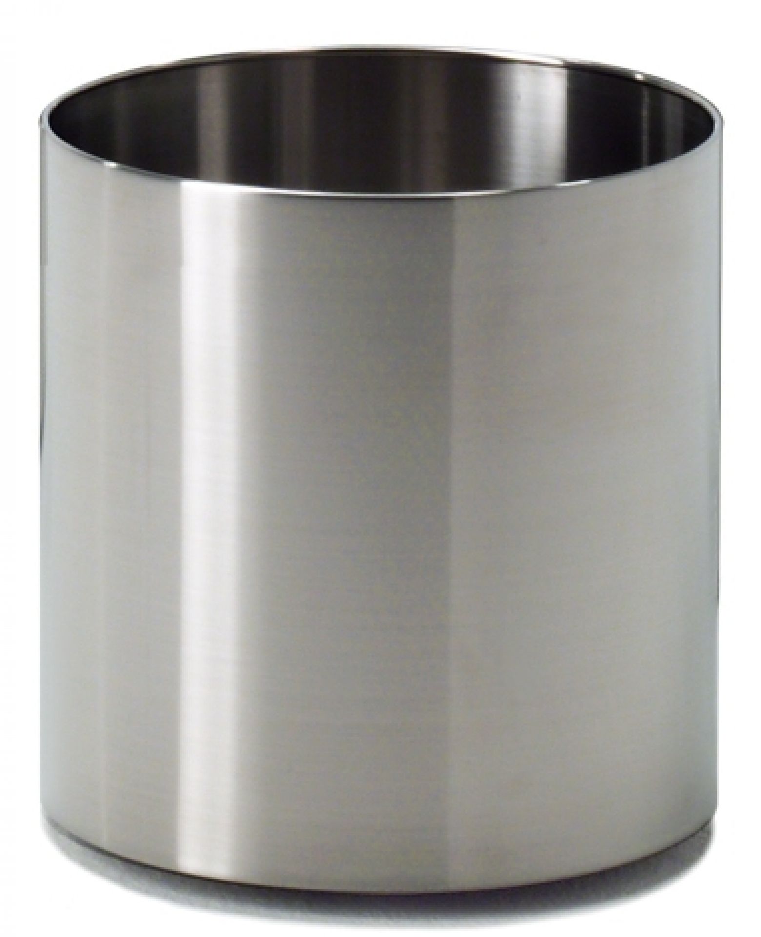 Nox Flora Blumentopf: Runder, silberfarbener Metall-Blumentopf für Innen und Außen. Dekorative Pflanzgefäße für Pflanzen.