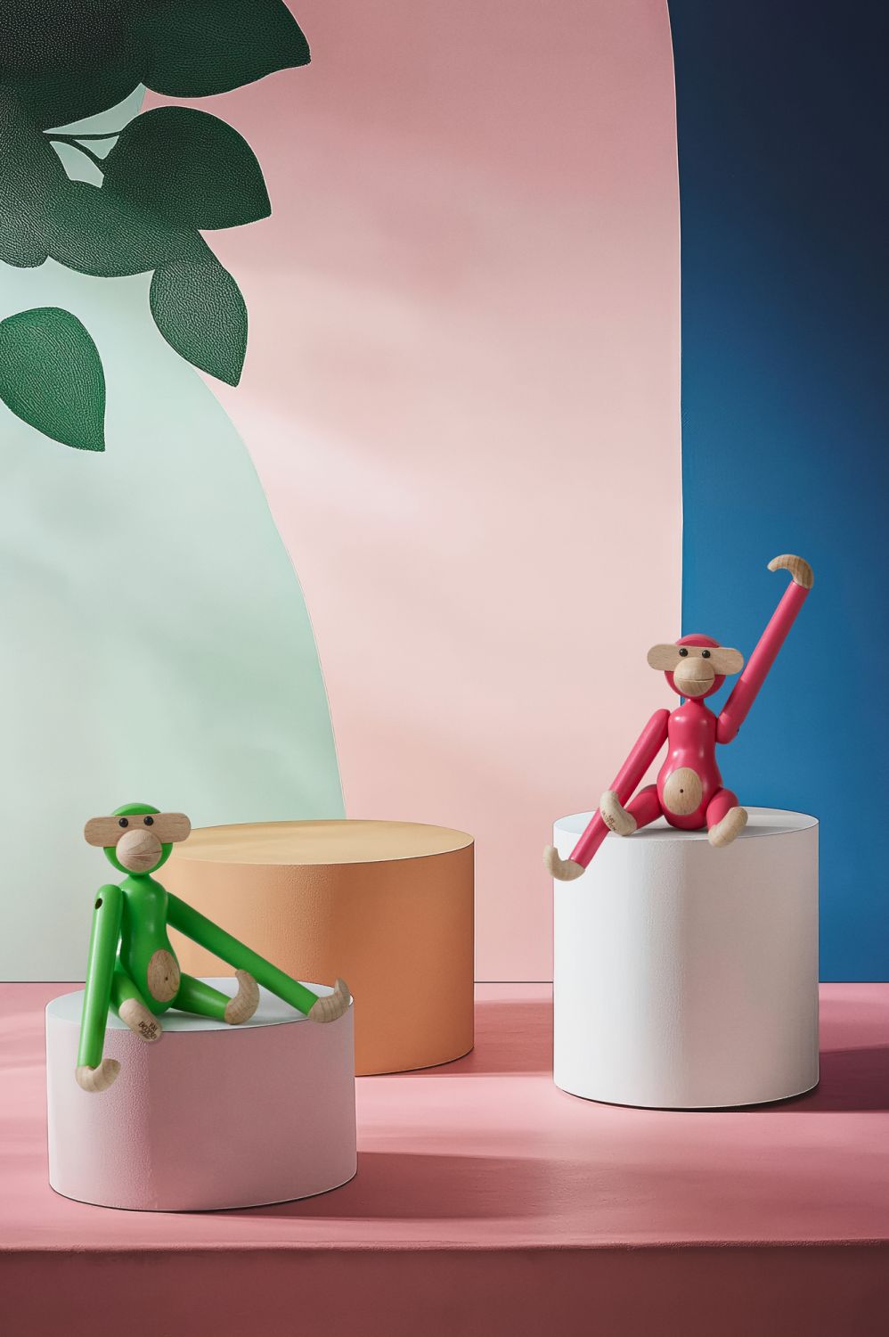 Affe Mini farbig Kay Bojesen Pink