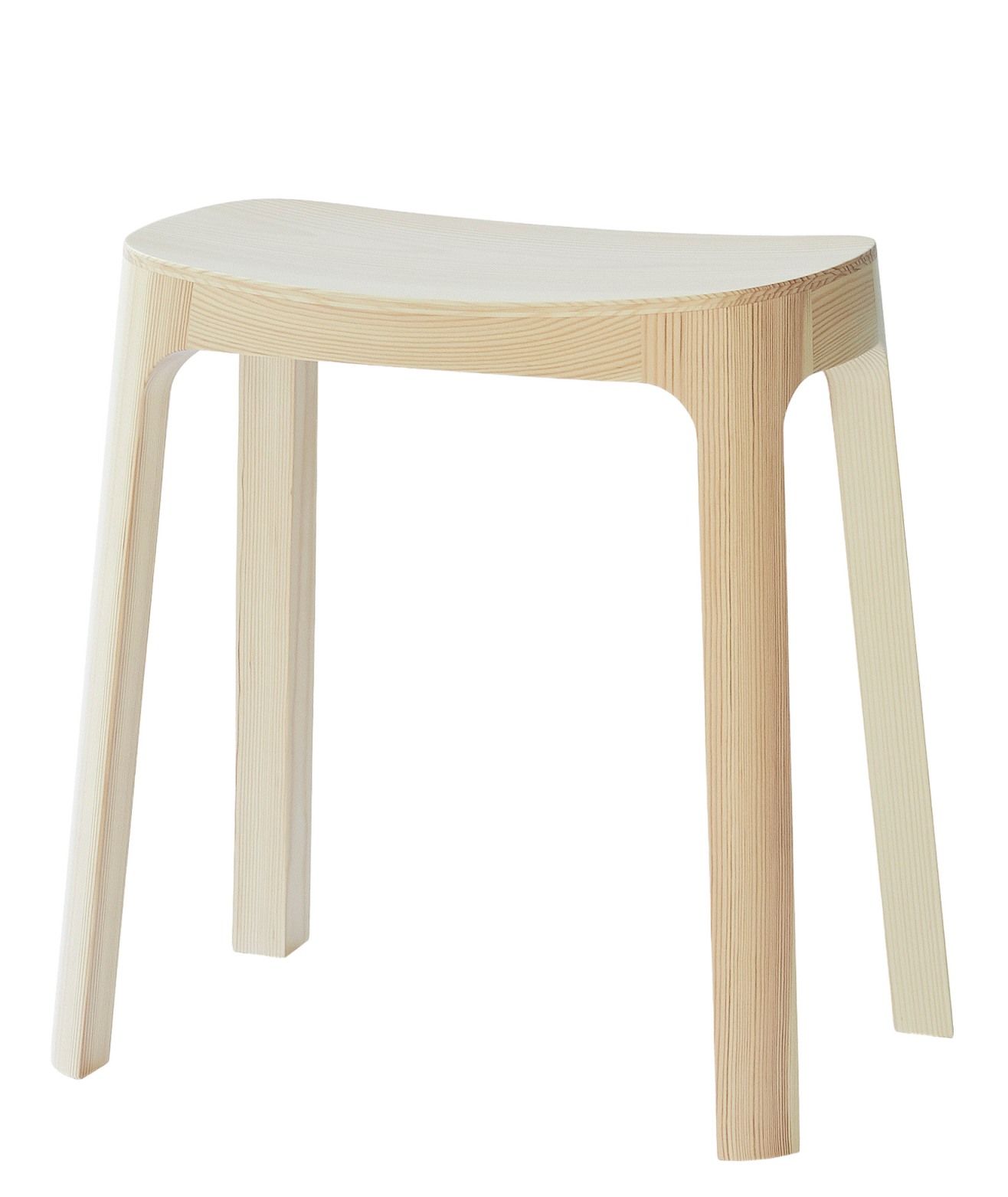 Crofton Hocker aus hellem Holz, minimalistisches Design für Küche, Bad oder Wohnbereich.