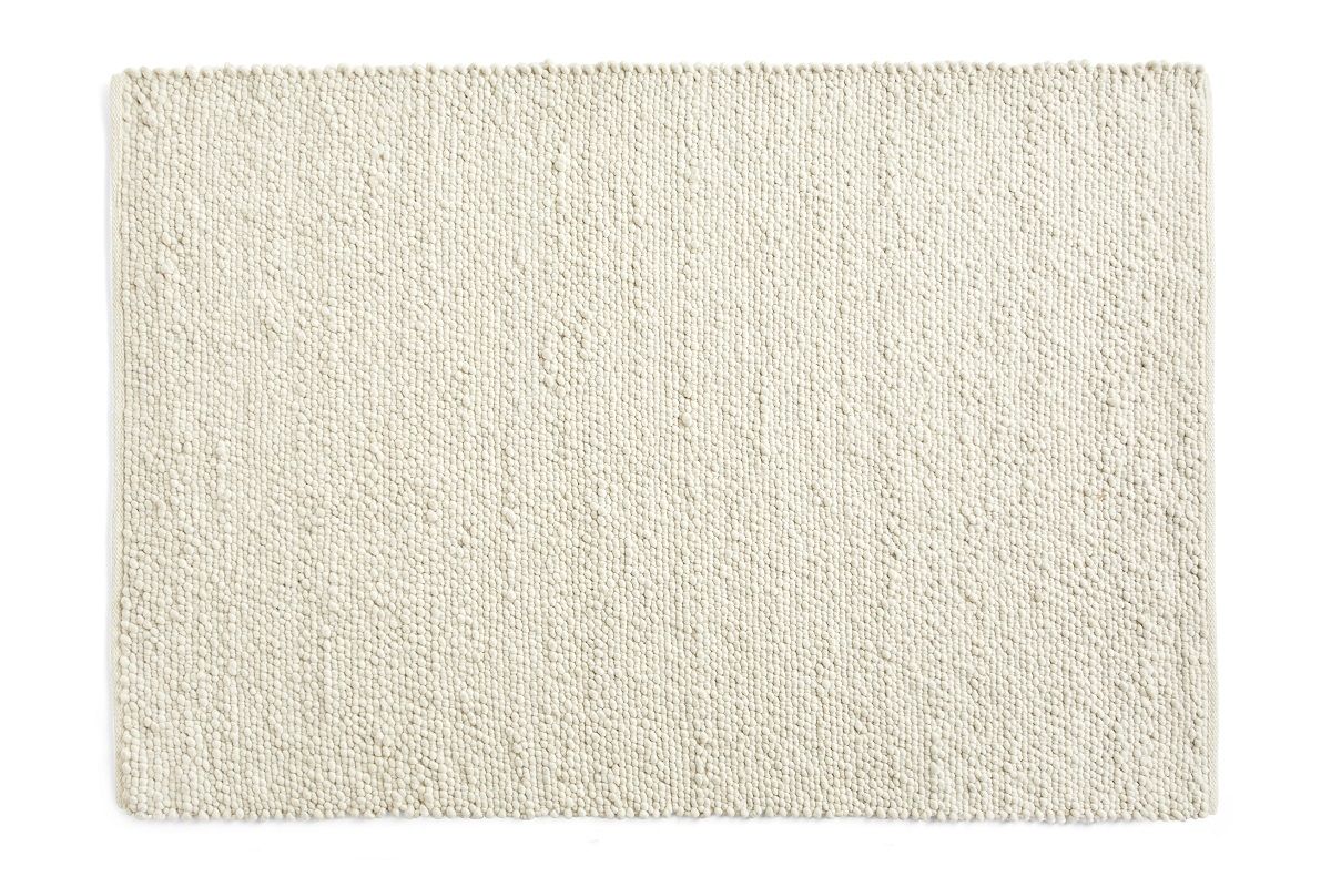 Beiger Peas Teppich von Hay, ein moderner Wollteppich für Wohnzimmer und Schlafzimmer.