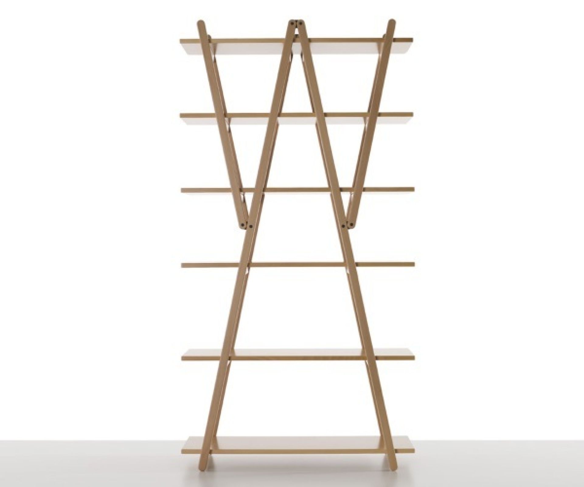 Nuvola Rossa Bücherregal von Cassina, modernes Design mit Holzstruktur und Regalböden.