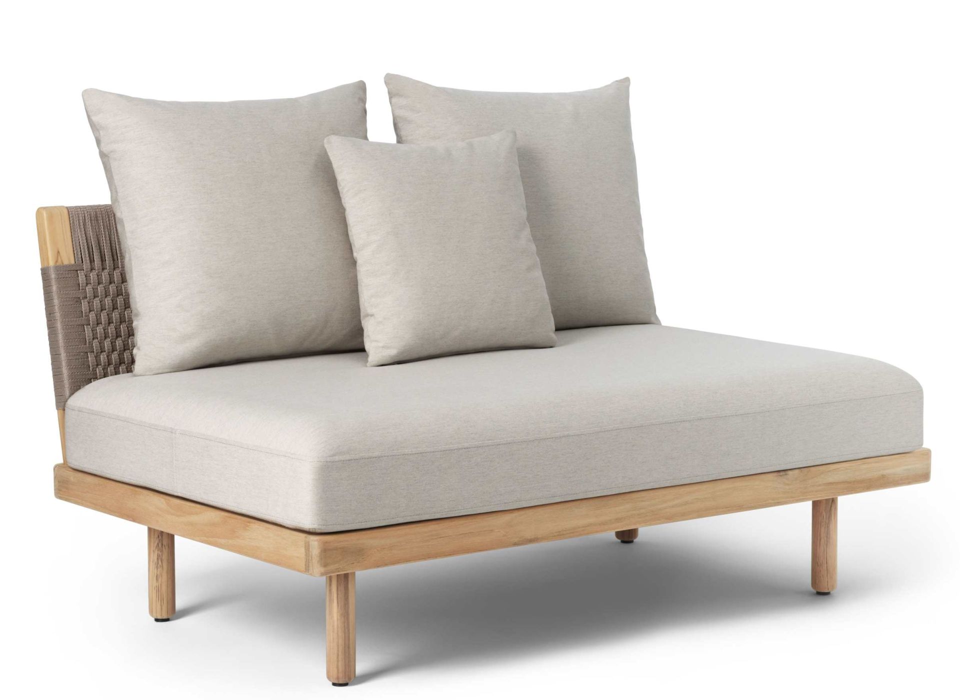 E500 Embrace Sofa Modul Outdoor von Carl Hansen & Søn mit hellen Polstern.