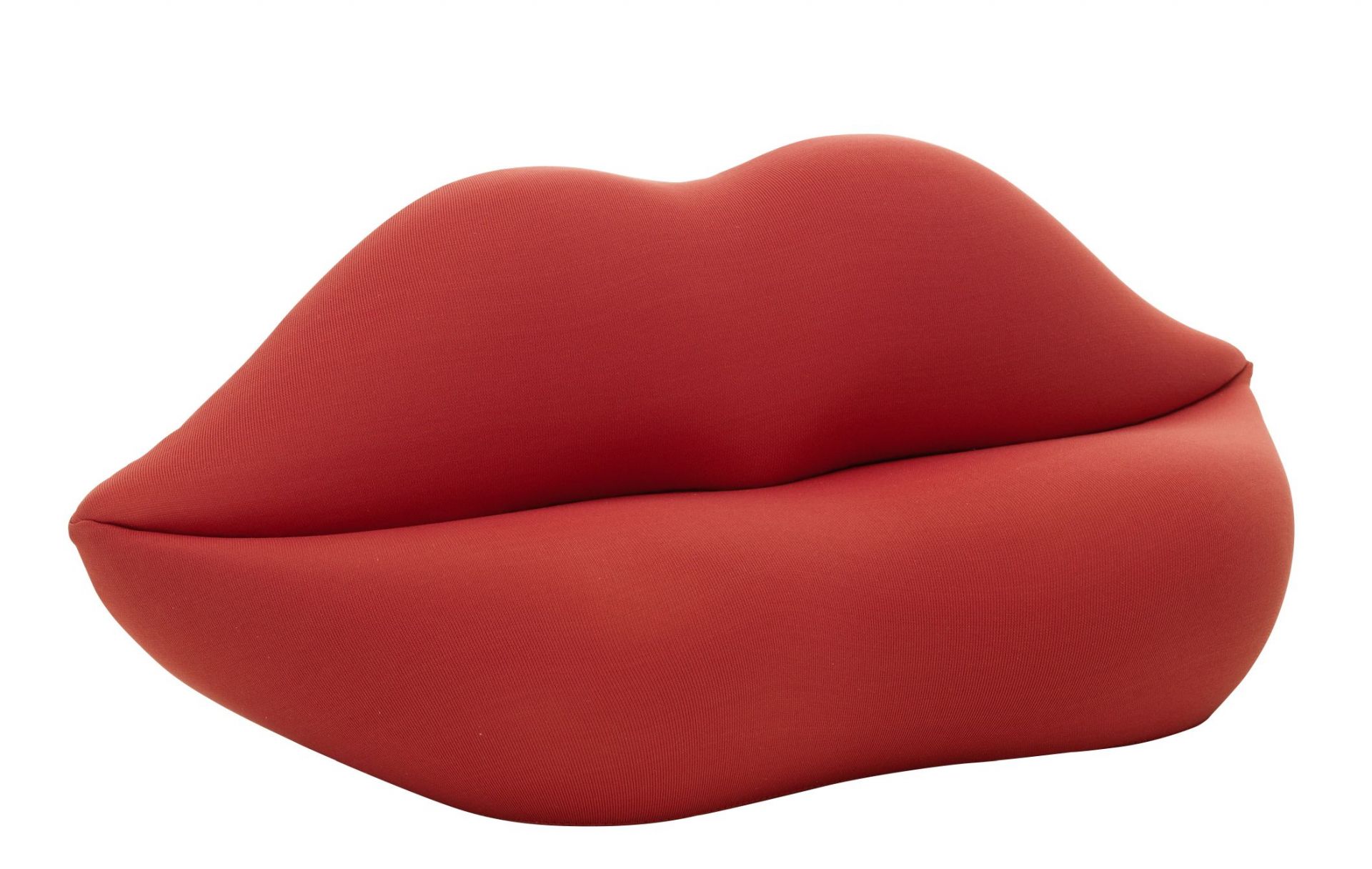 Rotes Bocca Sofa in Lippenform. Design Sitzmöbel für Wohnzimmer und Lounge.