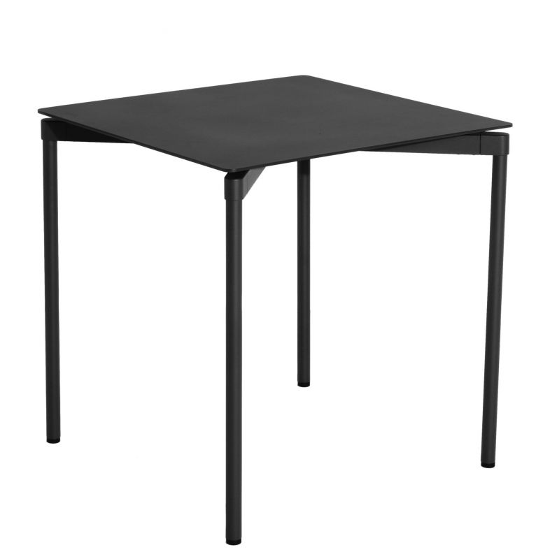 Schwarzer Fromme Esstisch quadratisch von Petite Friture. Moderner, minimalistischer Tisch mit vier Beinen.