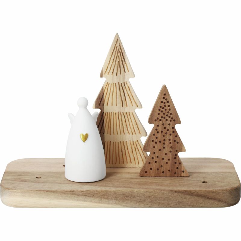 Weihnachtslandschaft Engel Räder
