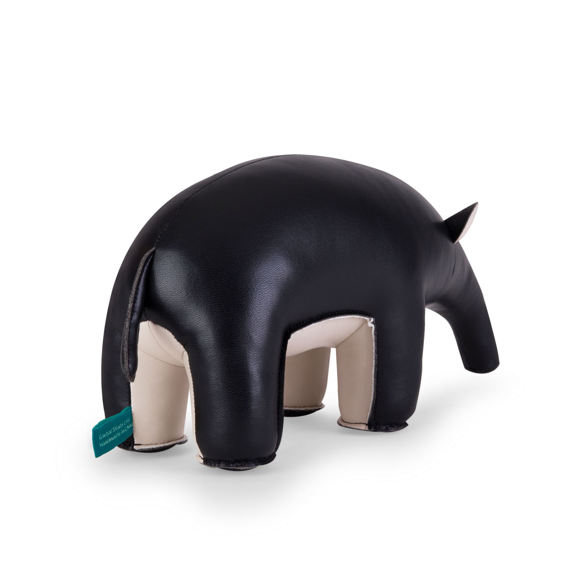 Züny Buchstütze Ameisenbär in Schwarz und Weizen, dekorative und praktische Wohnaccessoires für Bücher.