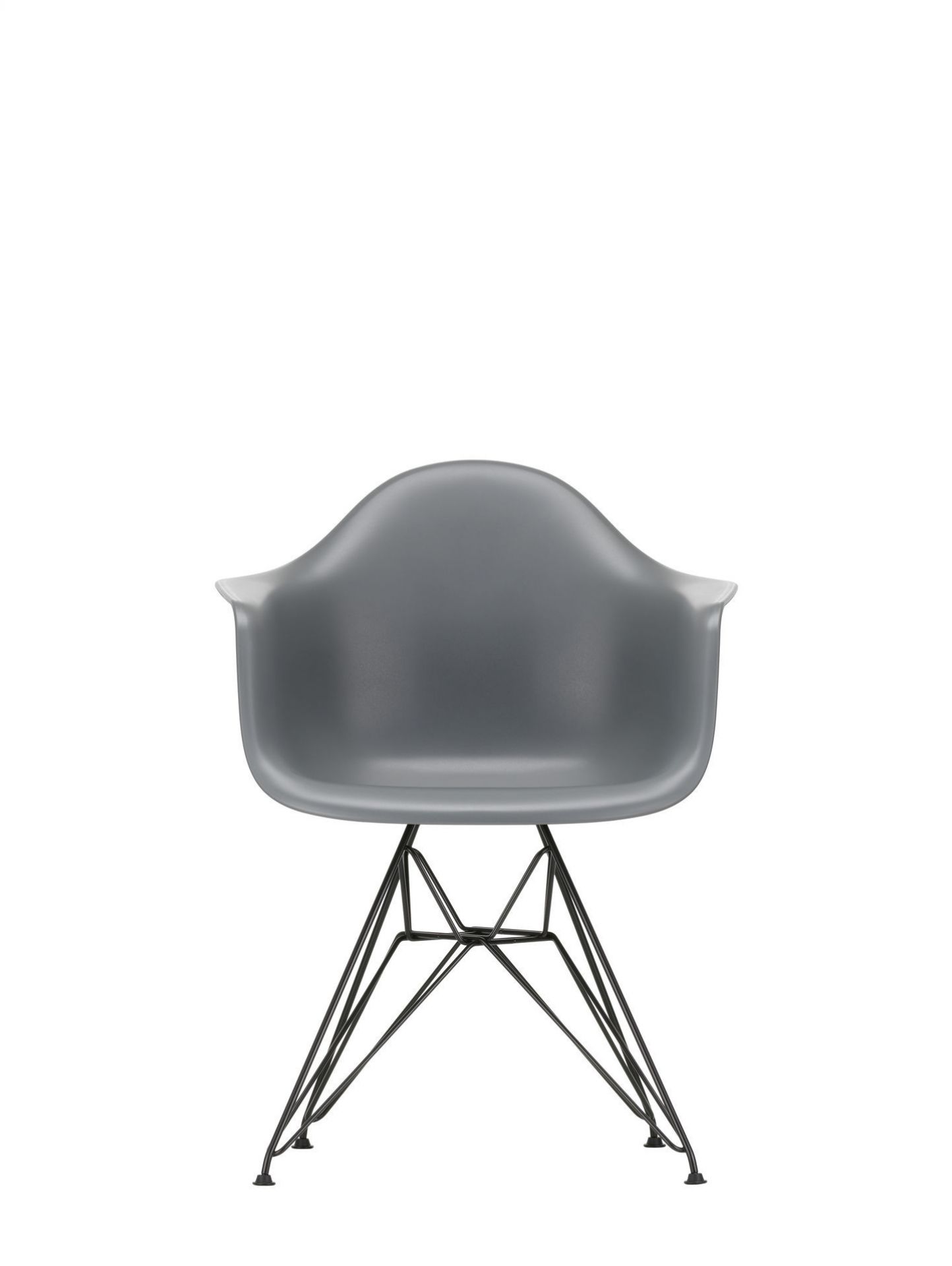 Eames Plastic Arm Chair DAR Stuhl Vitra Schwarz - Tiefschwarz