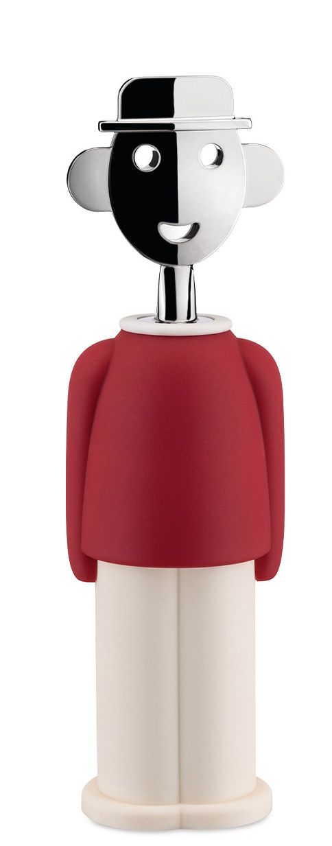 Alessandro M. Korkenzieher rot und weiß Alessi